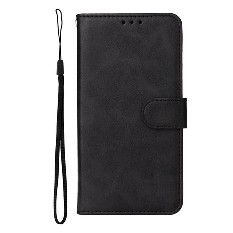 EIDERWOOD OnePlus 15R Faux Leather Flip Case with Strap - Black