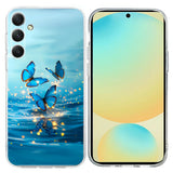 Samsung Galaxy A57 EIDERWOOD Flexible Plastic Case with Pattern - Blue Butterflies