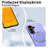 Samsung Galaxy S26 EIDERWOOD Hybrid Plastic Case with Rotating Kickstand – Purple