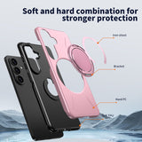 Samsung Galaxy S26 EIDERWOOD Hybrid Plastic Case with Rotating Kickstand – Pink