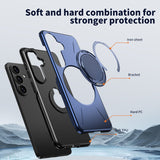 Samsung Galaxy S26 EIDERWOOD Hybrid Plastic Case with Rotating Kickstand – Blue