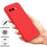 Google Pixel 10a EIDERWOOD Lined Silicone Case with Strap - Red