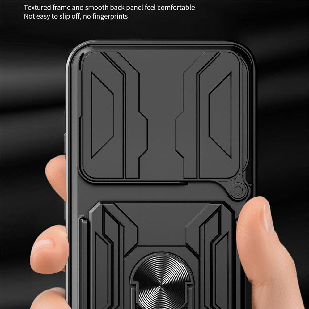 OPPO Find X9 Pro EIDERWOOD Tough Case with 360° Rotatable Camslider / Kickstand / Card Holder - Blue