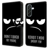 Samsung Galaxy A37 EIDERWOOD Flip Case with Card Holder & Stand Function - "Don't Touch My Phone"