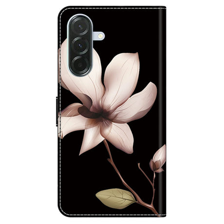 Samsung Galaxy A37 EIDERWOOD Flip Case with Card Holder & Stand Function - Flower