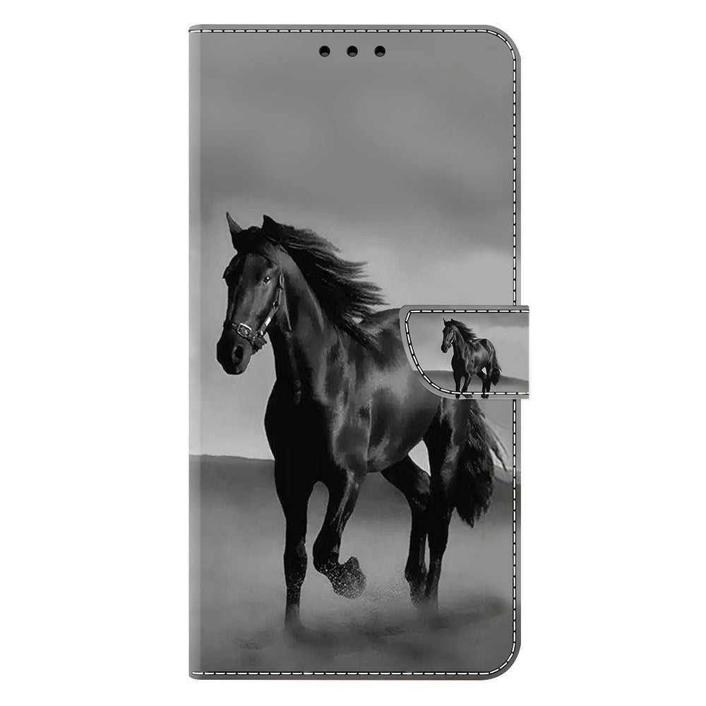 Samsung Galaxy A57 EIDERWOOD Flip Case with Card Holder & Stand Function - Horse