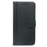 Google Pixel 10a EIDERWOOD Faux Leather Flip Case with Card Holder & Stand Function – Black