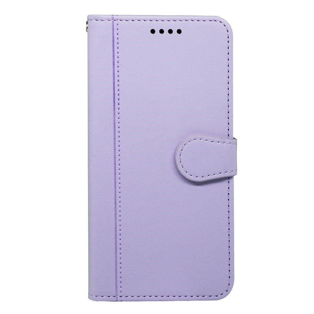 Google Pixel 10a EIDERWOOD Faux Leather Flip Case with Card Holder & Stand Function – Purple