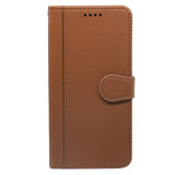 Google Pixel 10a EIDERWOOD Faux Leather Flip Case with Card Holder & Stand Function – Brown
