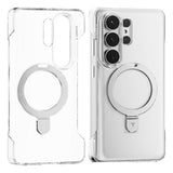 Samsung Galaxy S26 Ultra TORRAS Ostand Q1 Slim Hard Plastic Case with Kickstand – MagSafe Compatible – Transparent