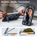 Samsung Galaxy S26+ (Plus) TORRAS Ostand L1 Hybrid Plastic Case with Stand Function - MagSafe Compatible - Black