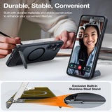 Samsung Galaxy S26+ (Plus) TORRAS Ostand L1 Hybrid Plastic Case with Stand Function - MagSafe Compatible - Black