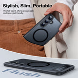 Samsung Galaxy S26+ (Plus) TORRAS Ostand L1 Hybrid Plastic Case with Stand Function - MagSafe Compatible - Black