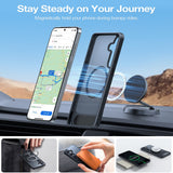 Samsung Galaxy S26+ (Plus) TORRAS Ostand L1 Hybrid Plastic Case with Stand Function - MagSafe Compatible - Black