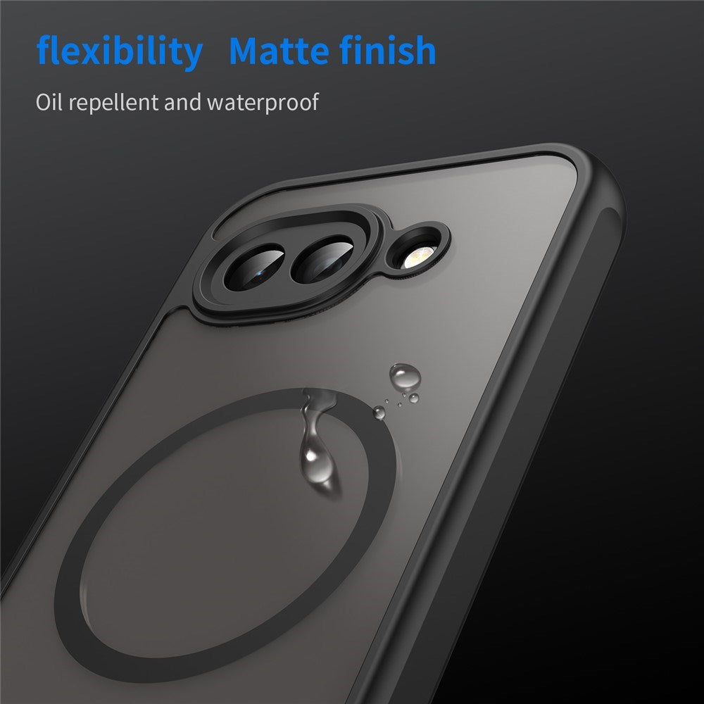 Google Pixel 10a EIDERWOOD Matte Hybrid Plastic Case - MagSafe Compatible - Black