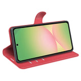 EIDERWOOD Samsung Galaxy A57 Faux Leather Flip Case with Cardholder & Stand Function - Red