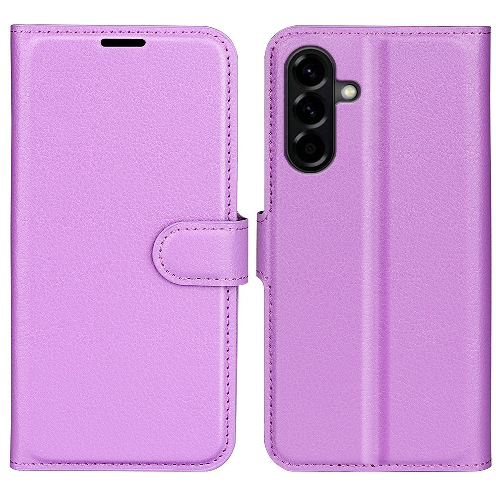 EIDERWOOD Samsung Galaxy A57 Faux Leather Flip Case with Cardholder & Stand Function - Purple