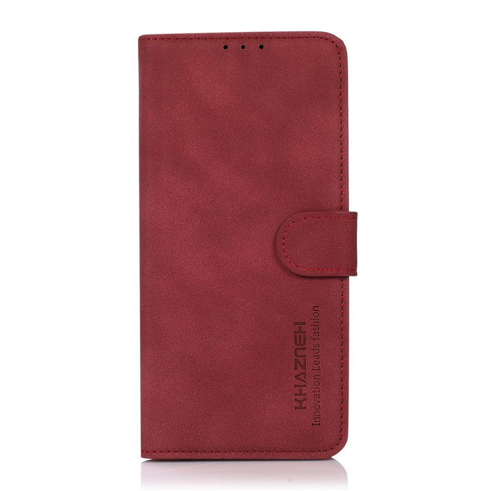 Samsung Galaxy A37 Faux Leather Flip Case with Card Holder - Red