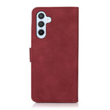 Samsung Galaxy A37 Faux Leather Flip Case with Card Holder - Red