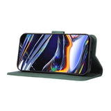 Samsung Galaxy A57 Faux Leather Flip Case with Card Holder - Dark Green