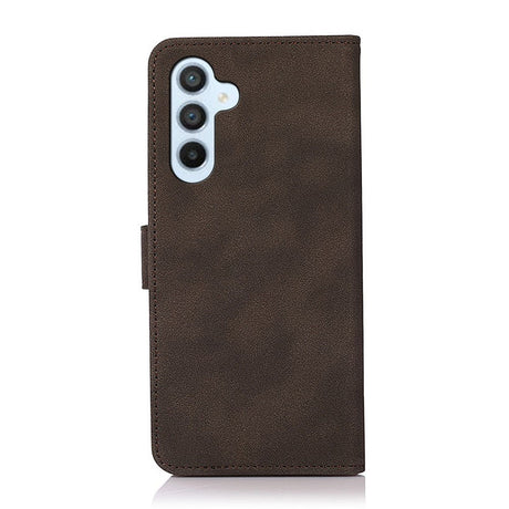 Samsung Galaxy A57 Faux Leather Flip Case with Card Holder - Brown