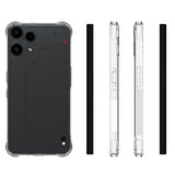 Nothing Phone (3a) Lite EIDERWOOD Flexible Plastic Case with Shock Absorbing Corners - Transparent