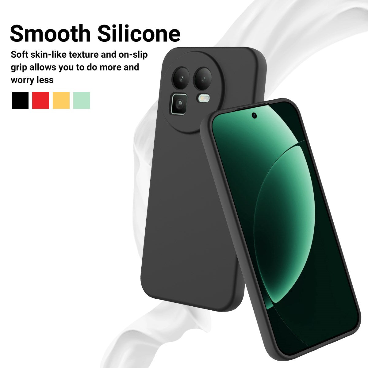 Realme GT 8 EIDERWOOD Silicone Case with Strap - Balck