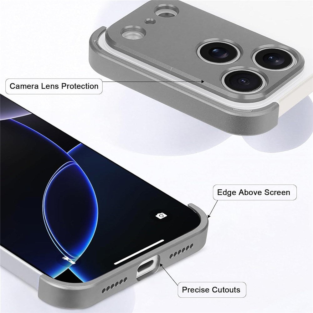iPhone 17 Pro Max Two-Piece Bumper Case with Camera Protector - Grey