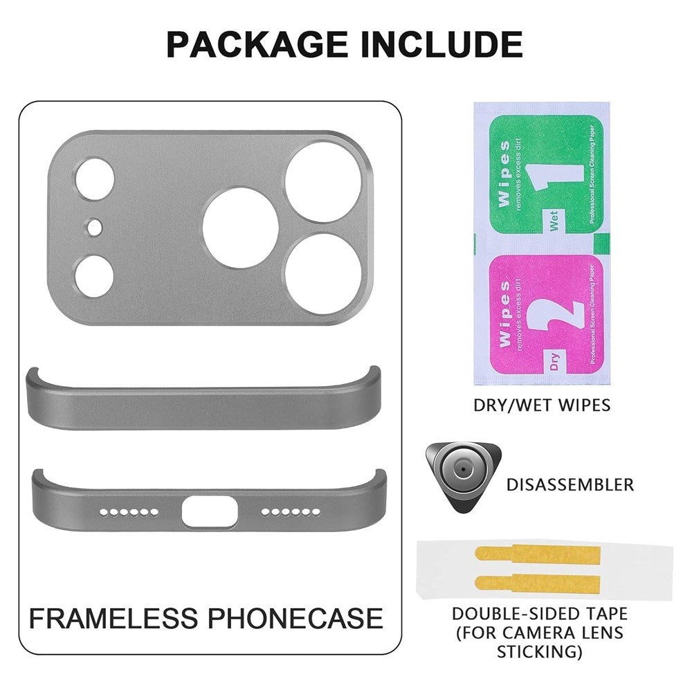iPhone 17 Pro Max Two-Piece Bumper Case with Camera Protector - Grey