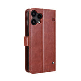 EIDERWOOD Nothing Phone (3a) Lite Faux Leather Flip Case with Strap - Brown