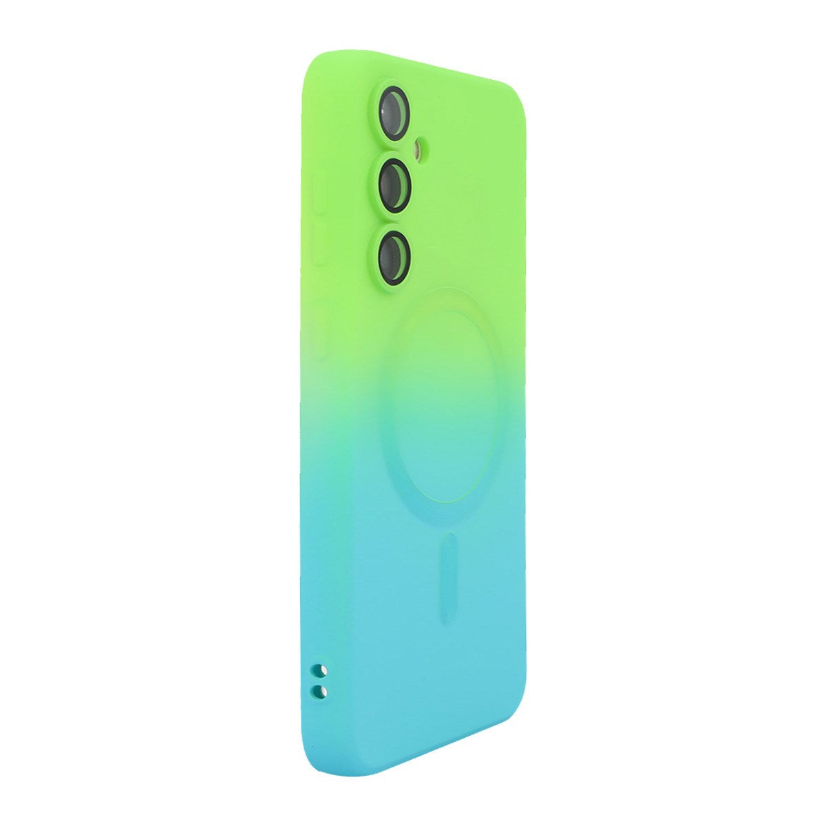 Samsung Galaxy A57 ENKAY Gradient Silicone Case - Blue / Green