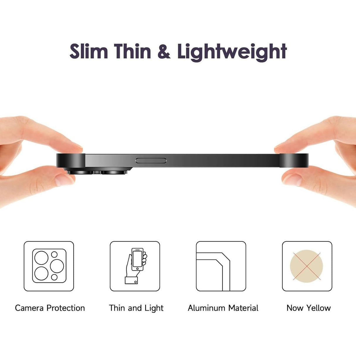 iPhone 17 Two-Piece Bumper Case with Camera Protector - Black
