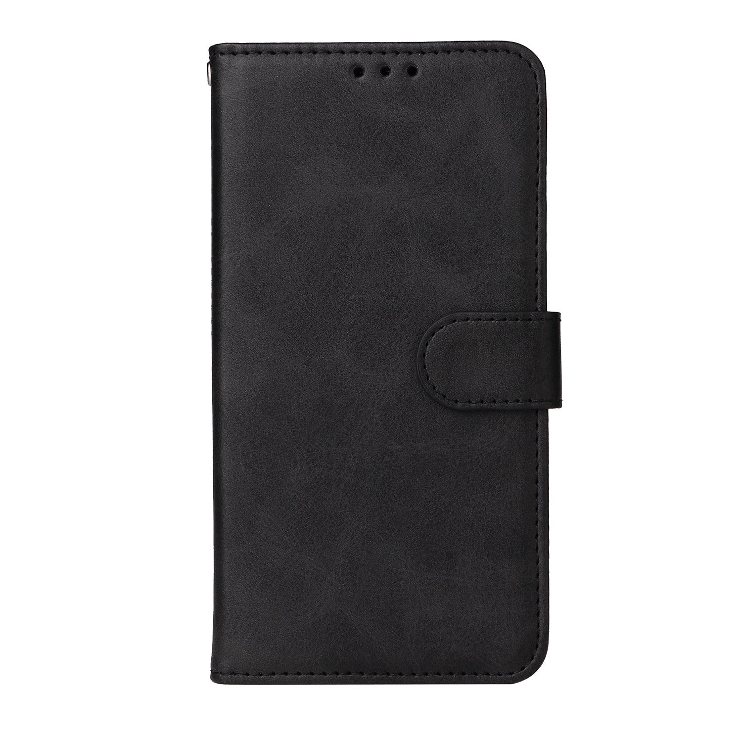 OPPO A6x EIDERWOOD Faux Leather Flip Case with Card Holder & Stand Function - Black