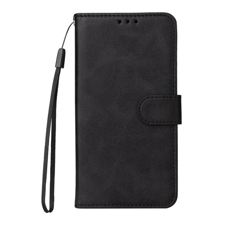 OPPO A6x EIDERWOOD Faux Leather Flip Case with Card Holder & Stand Function - Black
