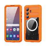 Samsung Galaxy S26 Redpebber Waterproof Hybrid Plastic Case – MagSafe Compatible – Orange
