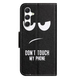 Samsung Galaxy S26+ (Plus) EIDERWOOD Faux Leather Flip Case with Pattern - Don't Touch My Phone