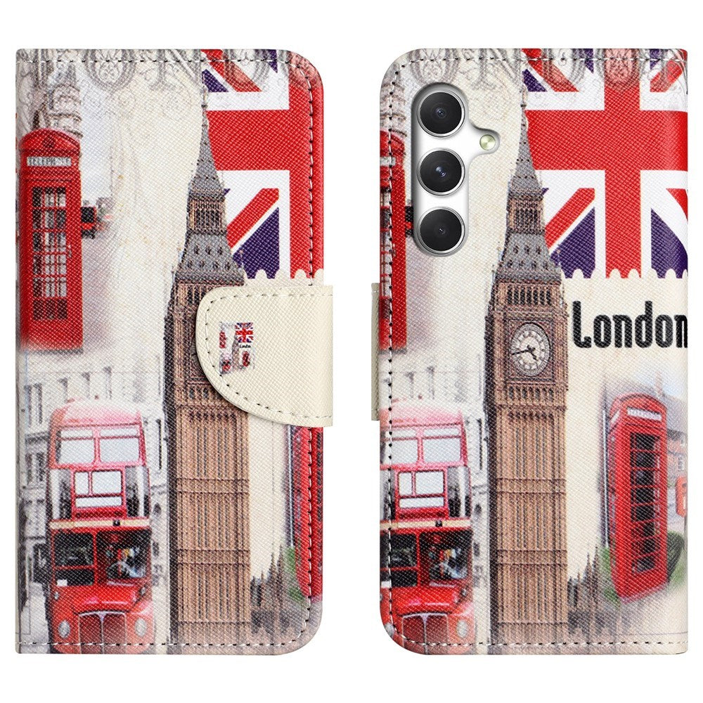 Samsung Galaxy S26+ (Plus) EIDERWOOD Faux Leather Flip Case with Pattern - London