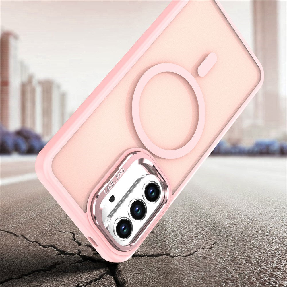 Samsung Galaxy A37 EIDERWOOD Hybrid Case with Kickstand - MagSafe Compatible - Pink