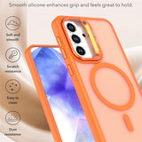 Samsung Galaxy A57 EIDERWOOD Hybrid Case with Kickstand - MagSafe Compatible - Orange