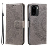 OnePlus 15R EIDERWOOD Faux Leather Flip Case with Pattern - Grey