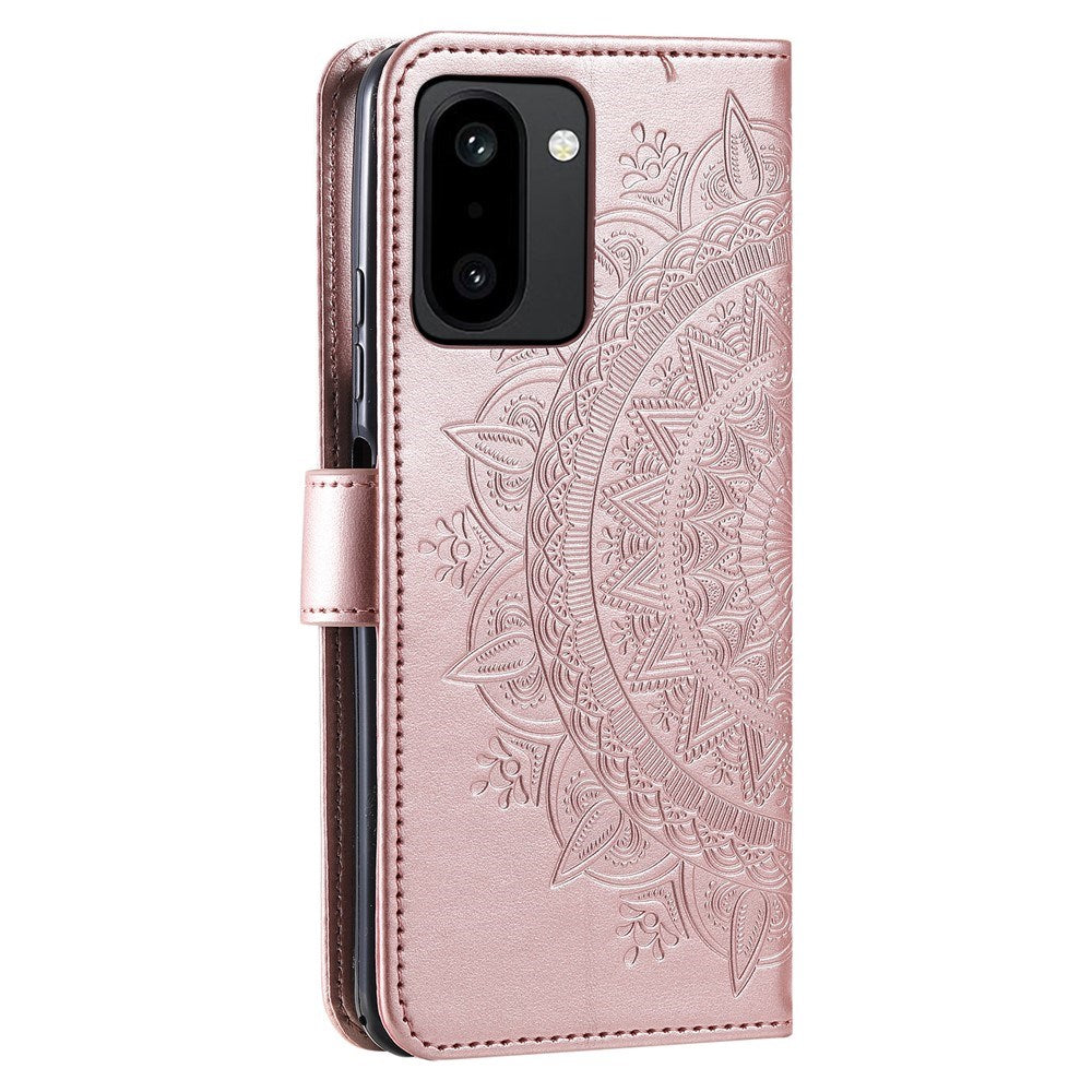 OnePlus 15R EIDERWOOD Faux Leather Flip Case with Pattern - Pink