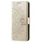 OnePlus 15R EIDERWOOD Faux Leather Flip Case with Pattern - Gold