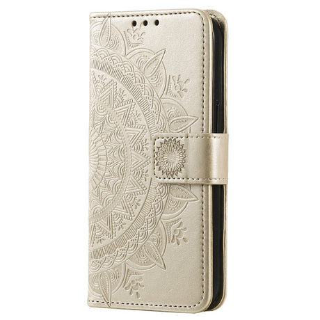 OnePlus 15R EIDERWOOD Faux Leather Flip Case with Pattern - Gold