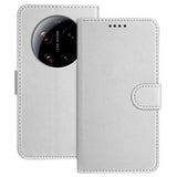 Xiaomi 17 Ultra EIDERWOOD Faux Leather Flip Case with Card Holder & Stand Function - Silver