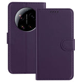 Xiaomi 17 Ultra EIDERWOOD Faux Leather Flip Case with Card Holder & Stand Function - Purple