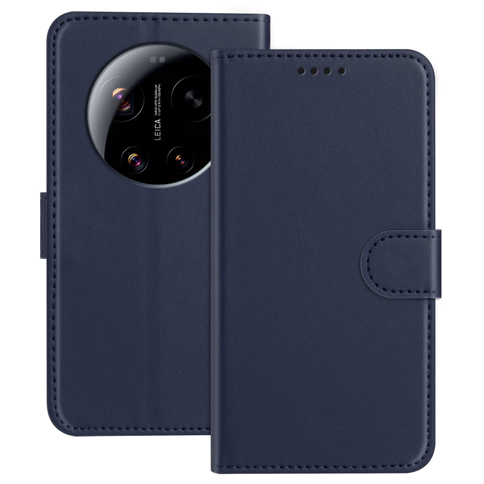 Xiaomi 17 Ultra EIDERWOOD Faux Leather Flip Case with Card Holder & Stand Function - Blue