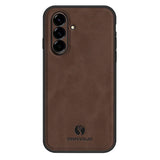 Samsung Galaxy A27 EIDERWOOD Hybrid Case with Faux Leather - Brown