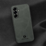 Samsung Galaxy A27 EIDERWOOD Hybrid Case with Faux Leather - Brown