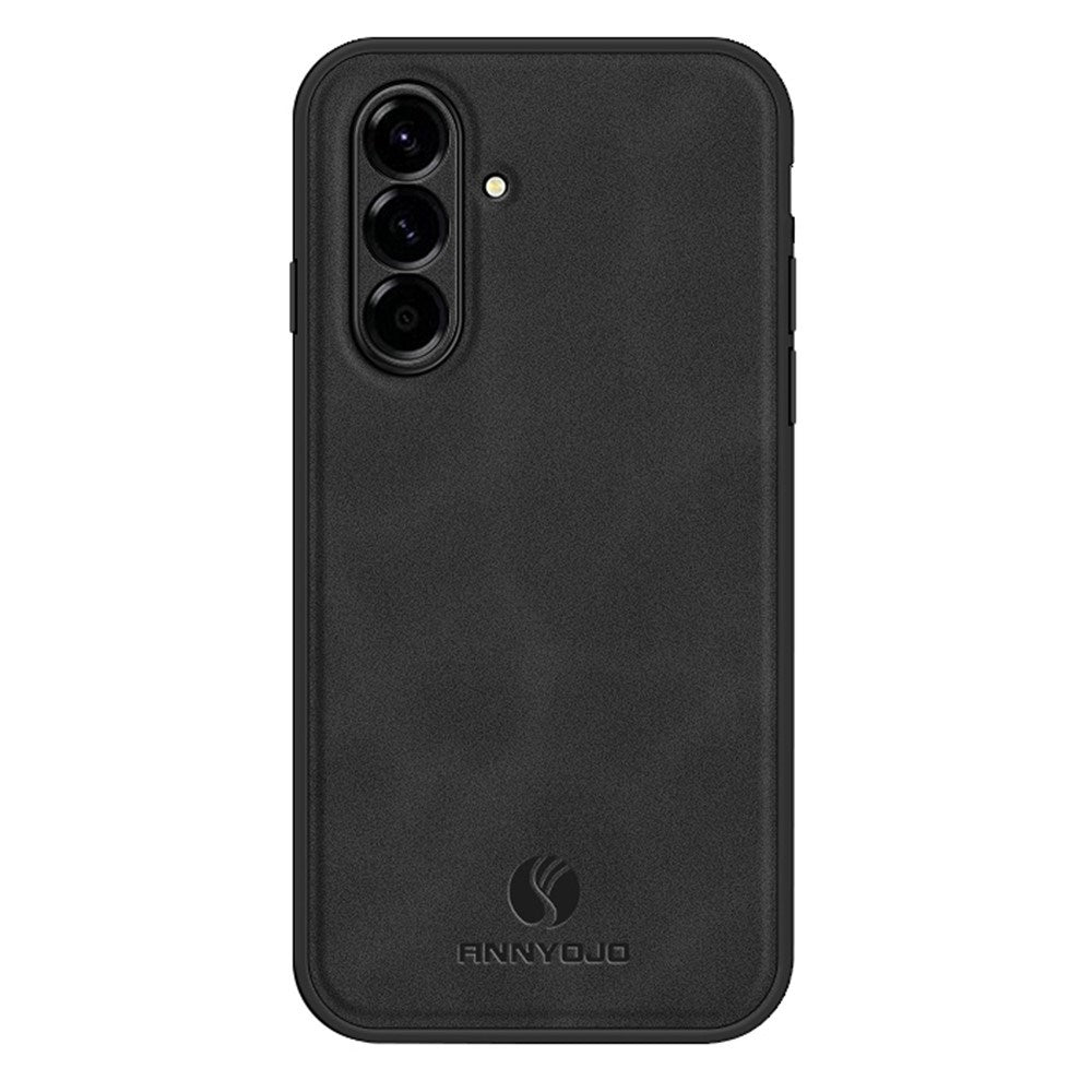 Samsung Galaxy A27 EIDERWOOD Hybrid Case with Faux Leather - Black