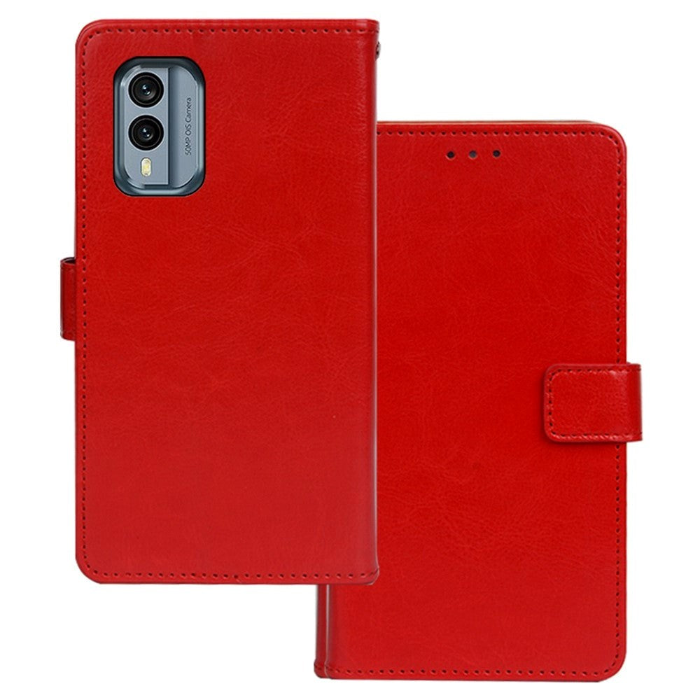 Nokia X30 Leather Flip Case w. Wallet - Red